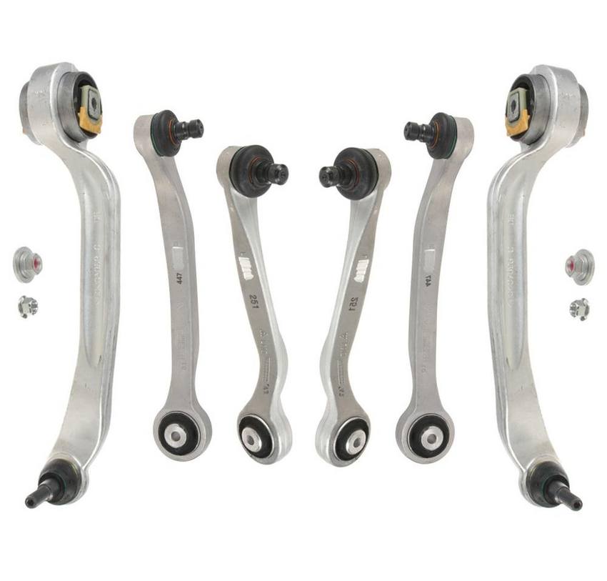 Audi Suspension Control Arm Kit - Front (Upper and Lower) (Forward and Rearward) 4E0407694N - Lemfoerder 3088362KIT